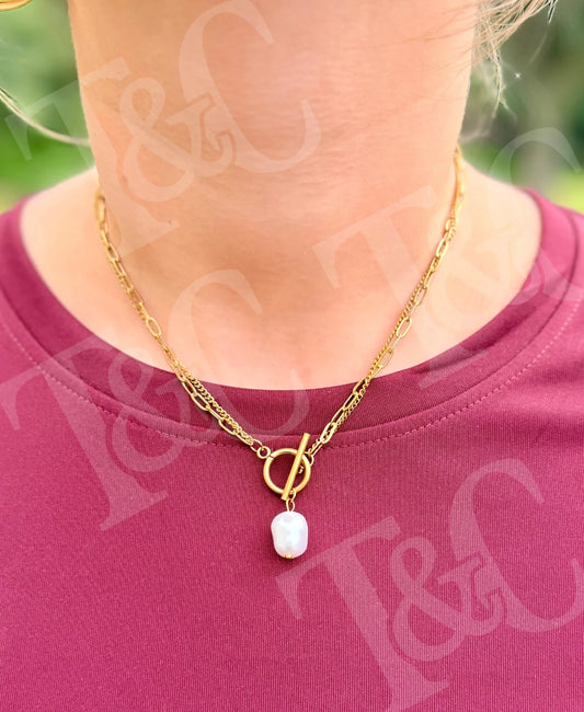 Gold Double Layered Necklace