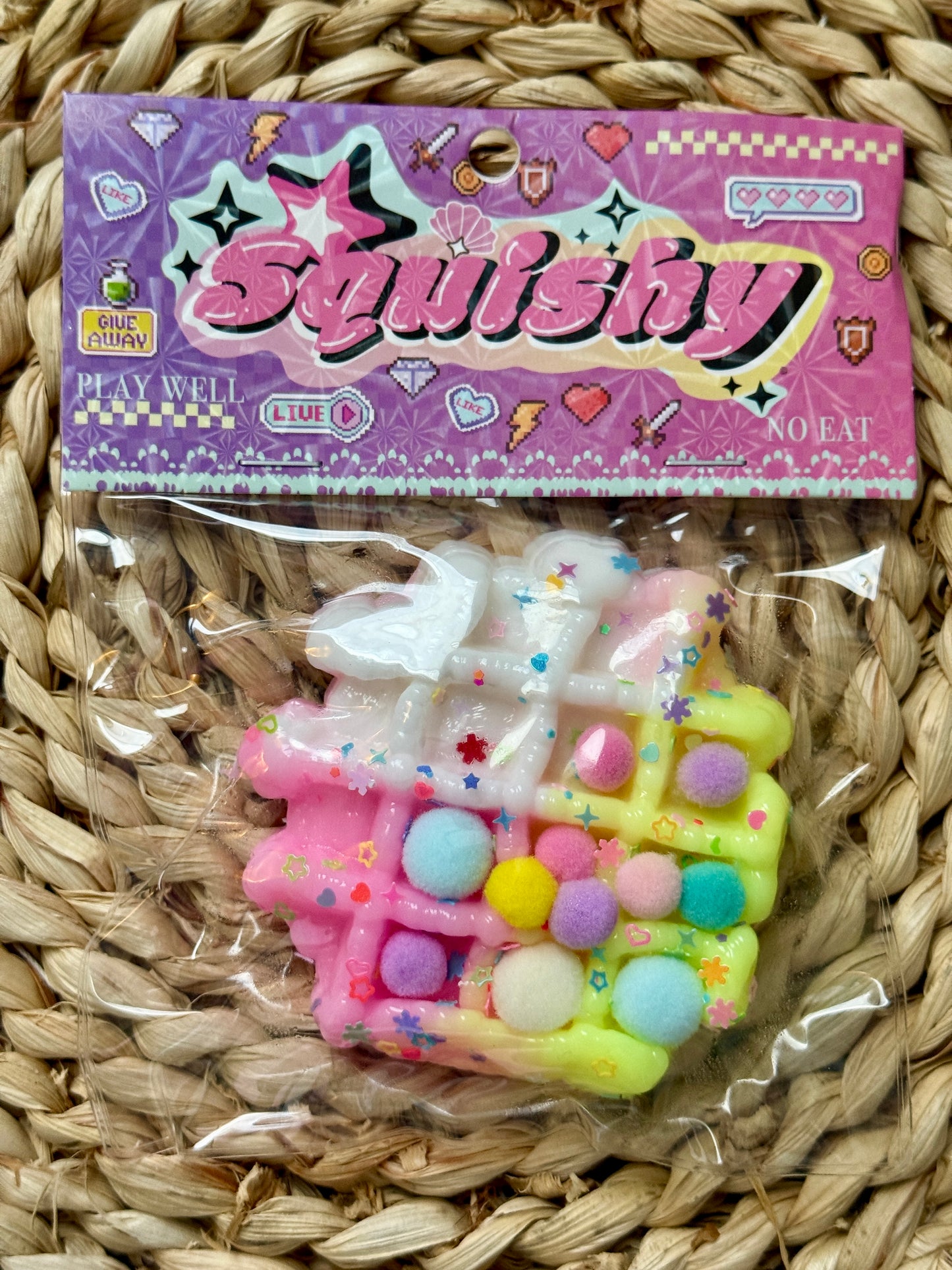 Waffle Thru Life Squishy Toy