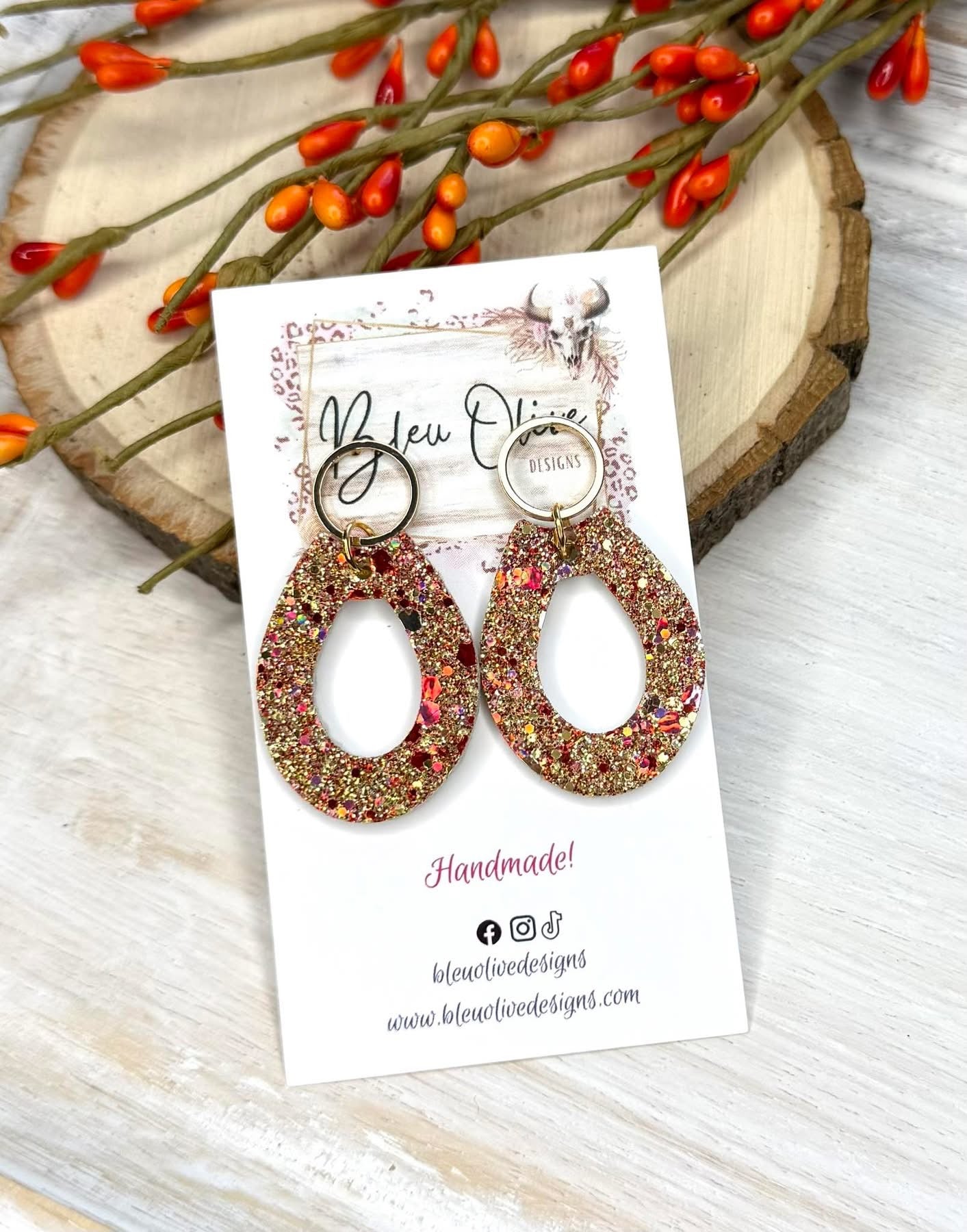 Spiced Cider Sparkle Earrings