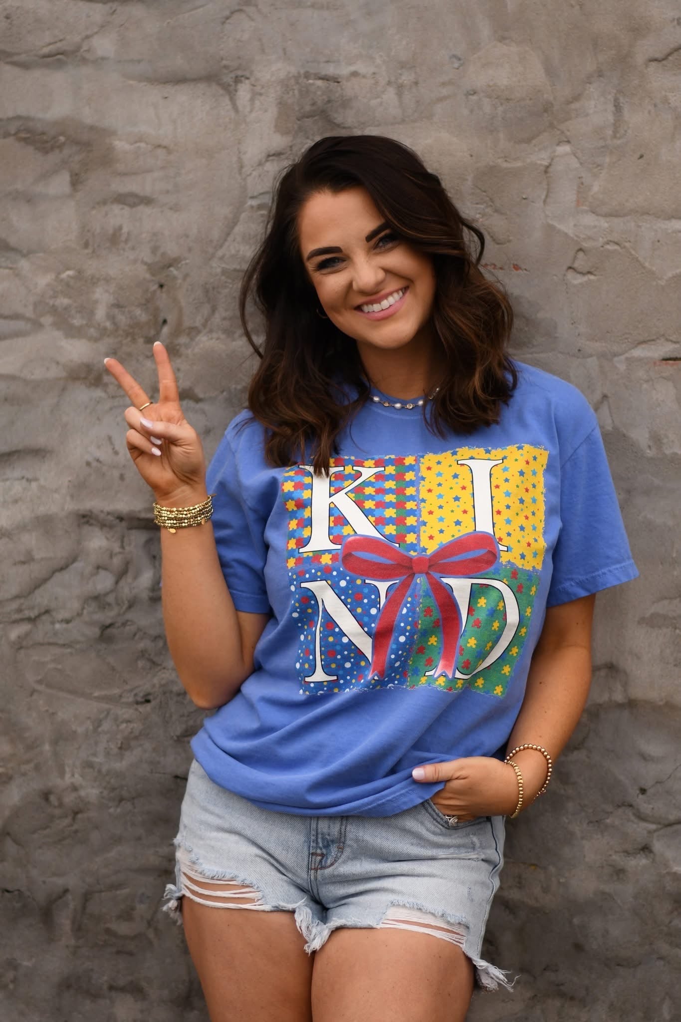 Kind Autism Bow Graphic Tee