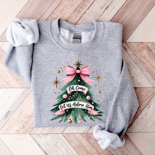 Let Us Adore Him Graphic Sweatshirt