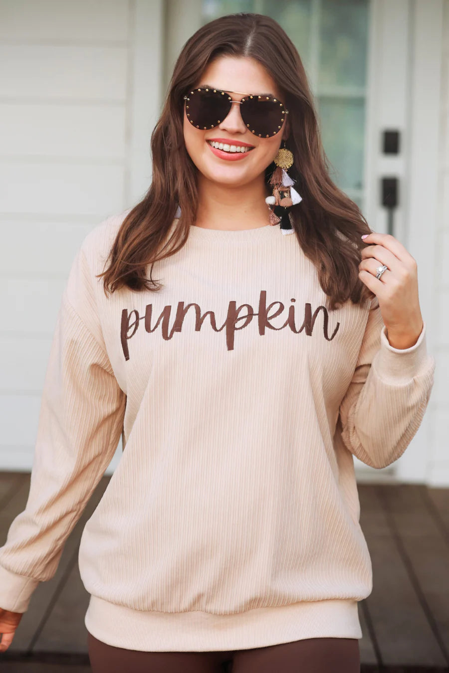 Pumpkin Sweater Top