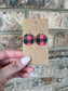 Holiday Red Plaid Earrings