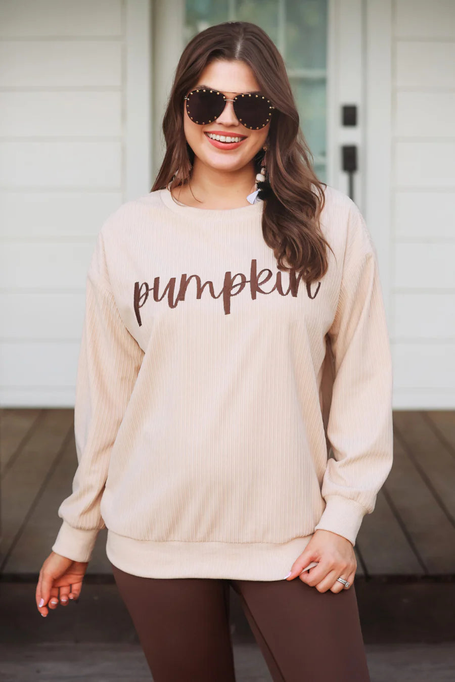 Pumpkin Sweater Top