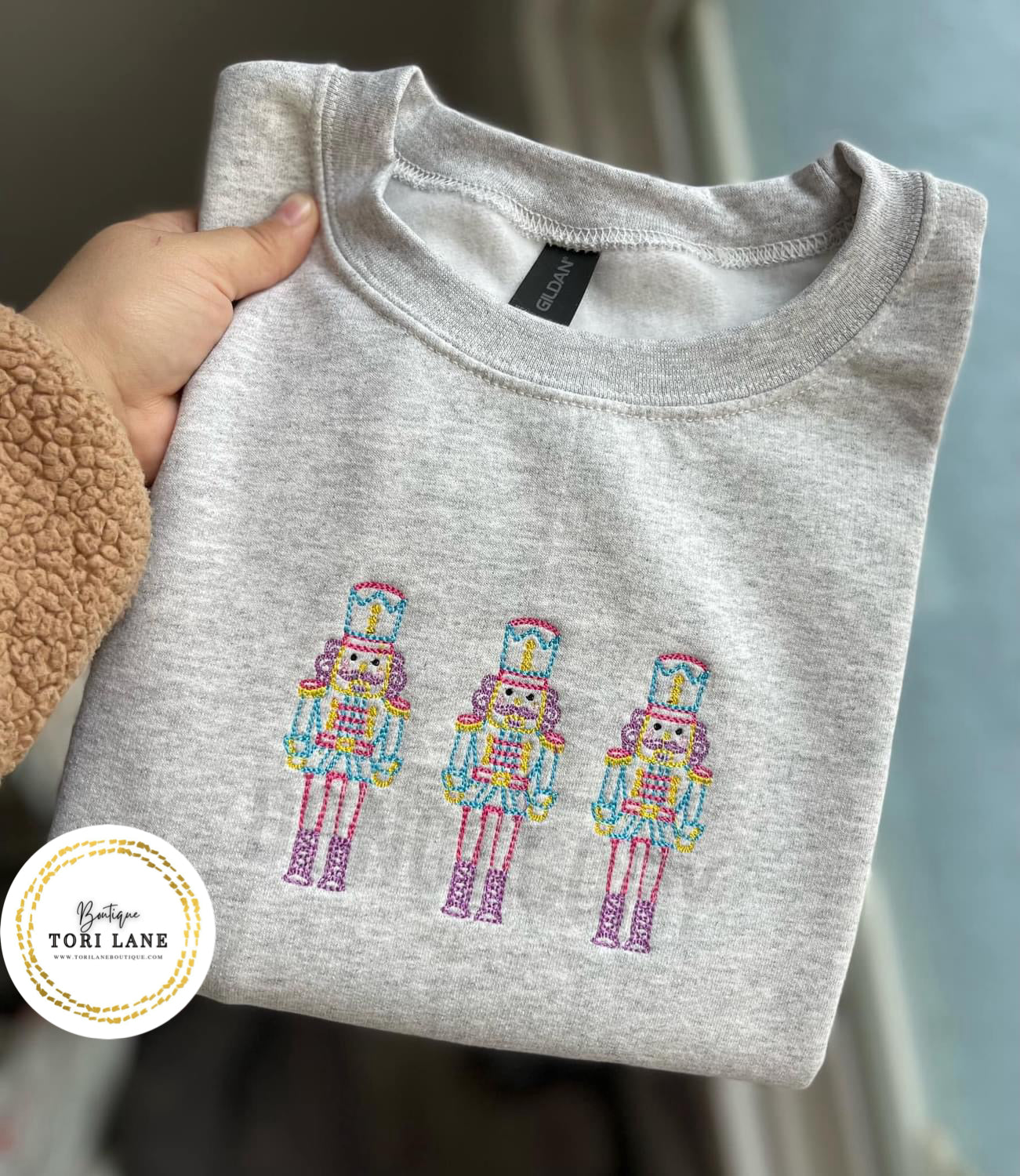 Embroidered Nutcrackers Sweatshirt