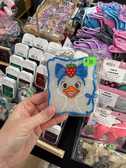 Strawberry Duck Car Air Freshie (Vanilla Pineapple Margarita)