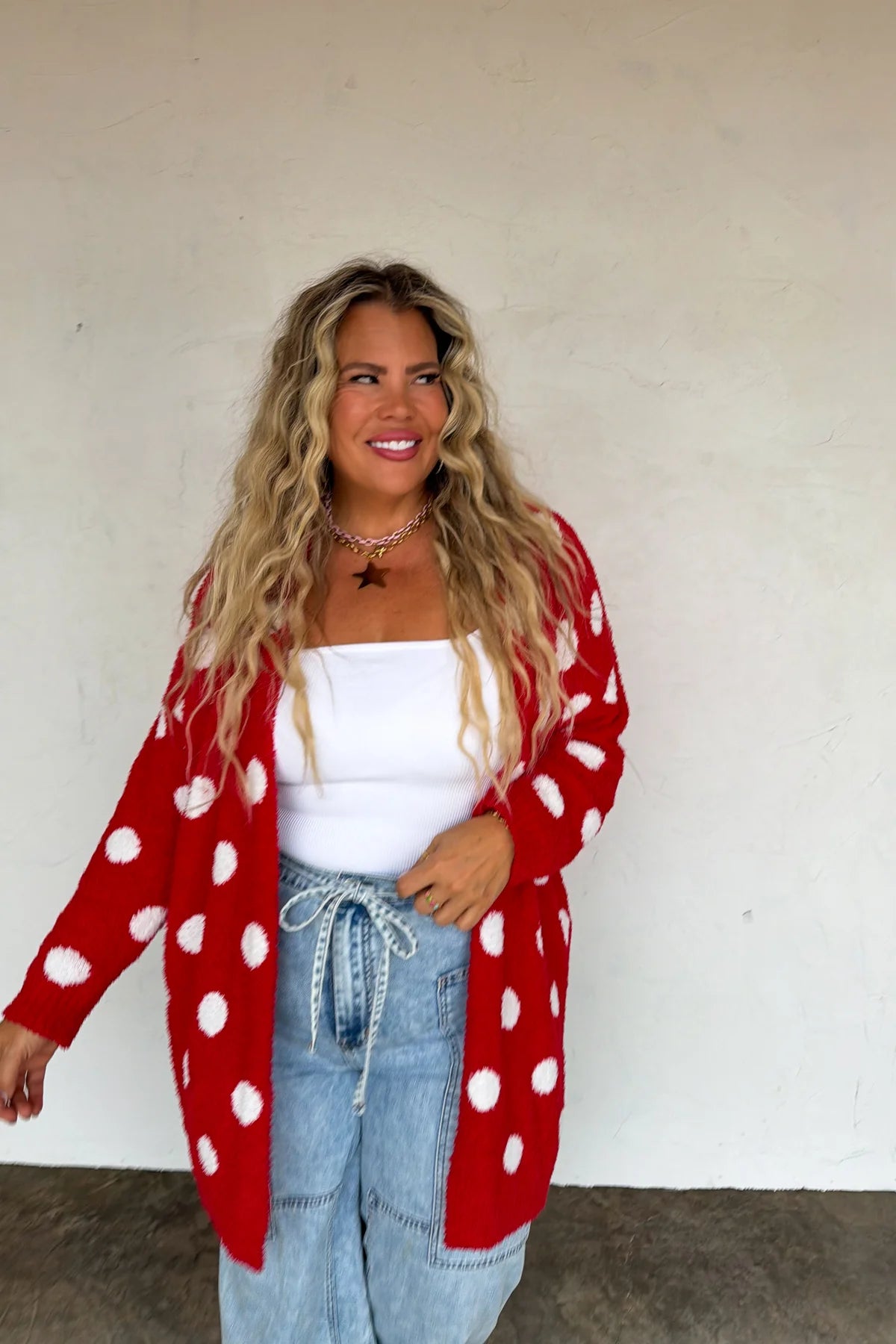 Polka Dot Cloud Cardigan