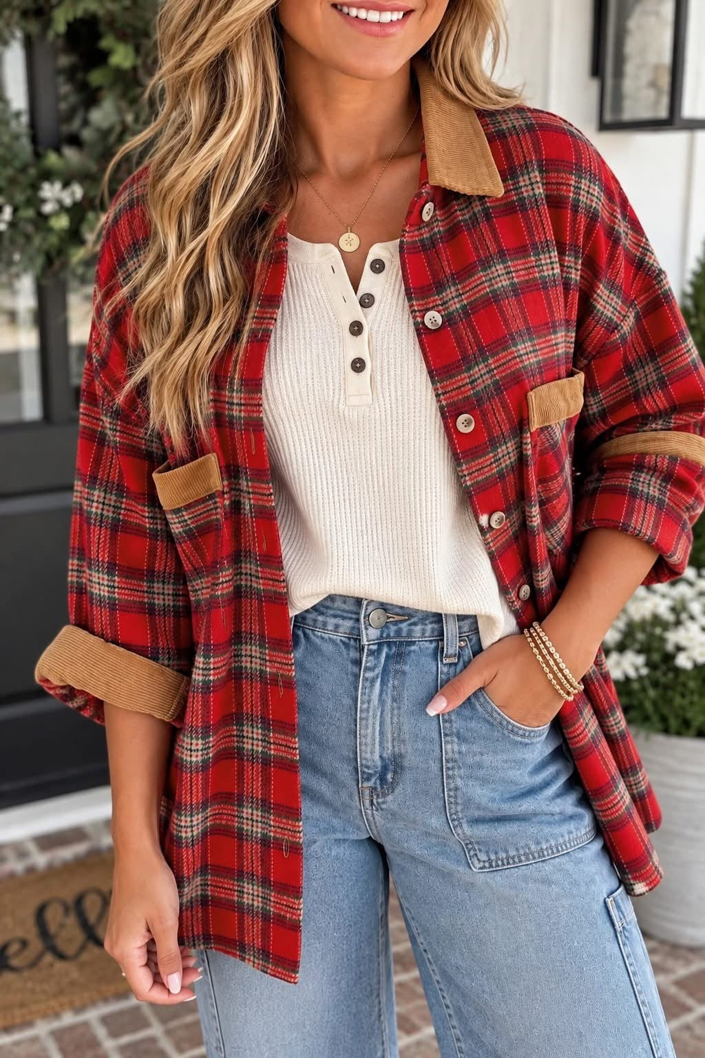 *PREORDER* Red Plaid Shacket