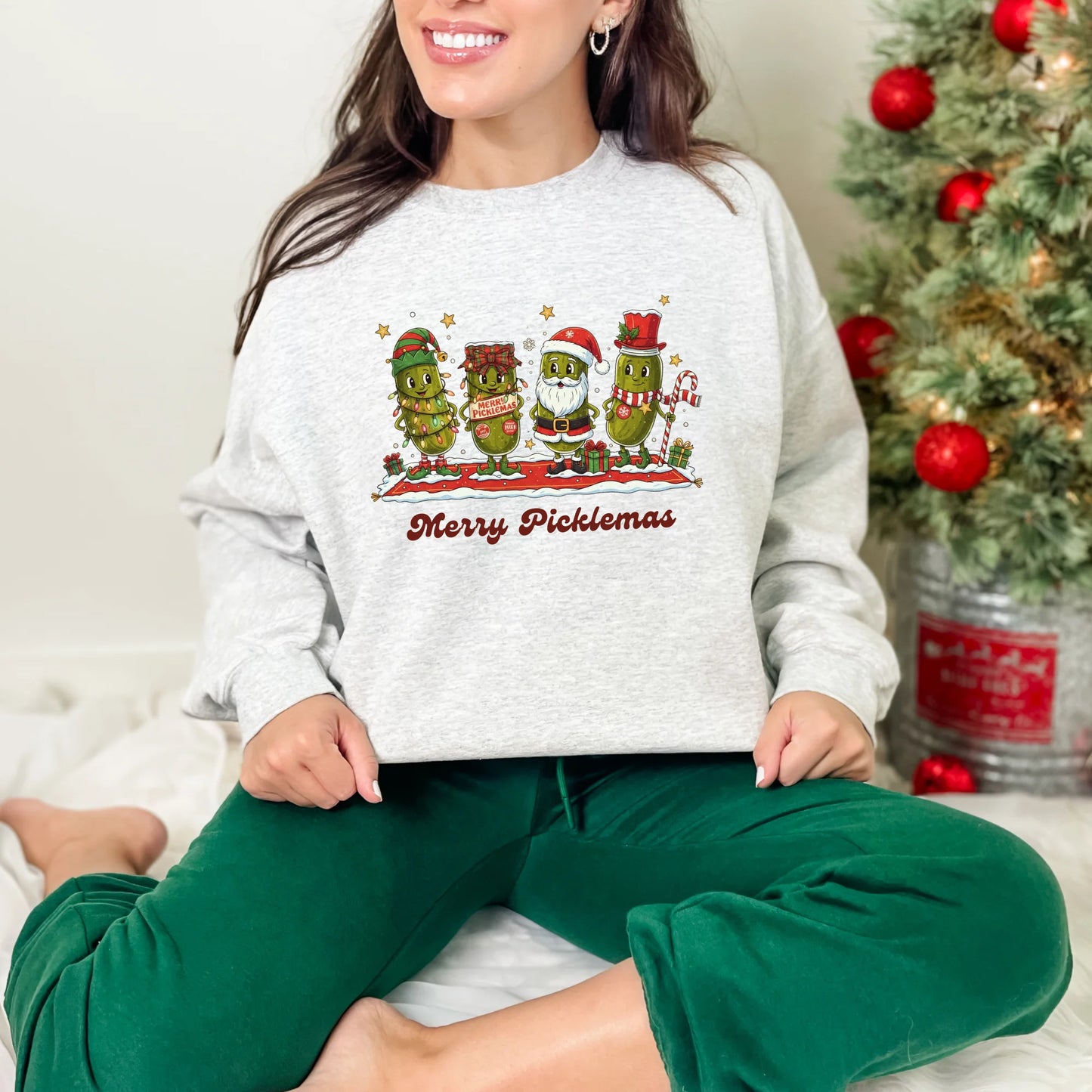 Merry Picklemas Graphic Sweatshirt