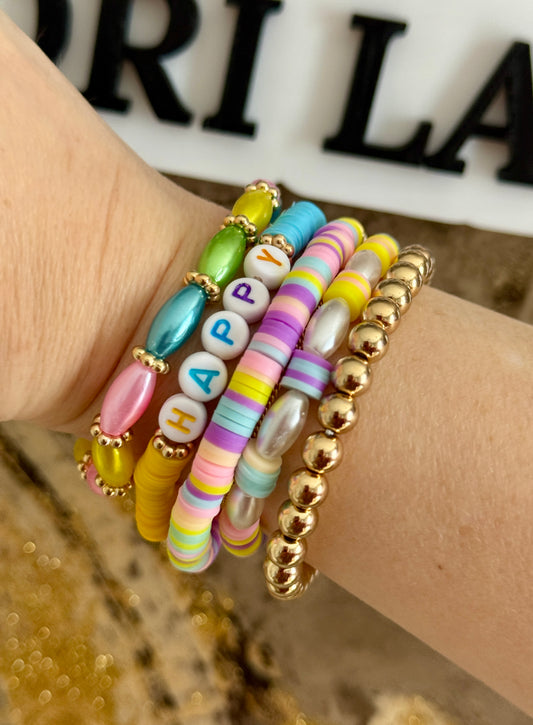 Spring Theme Bracelet Stack
