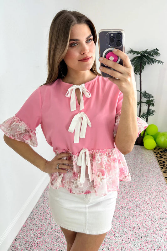 Rosie Ruffle Bow Top