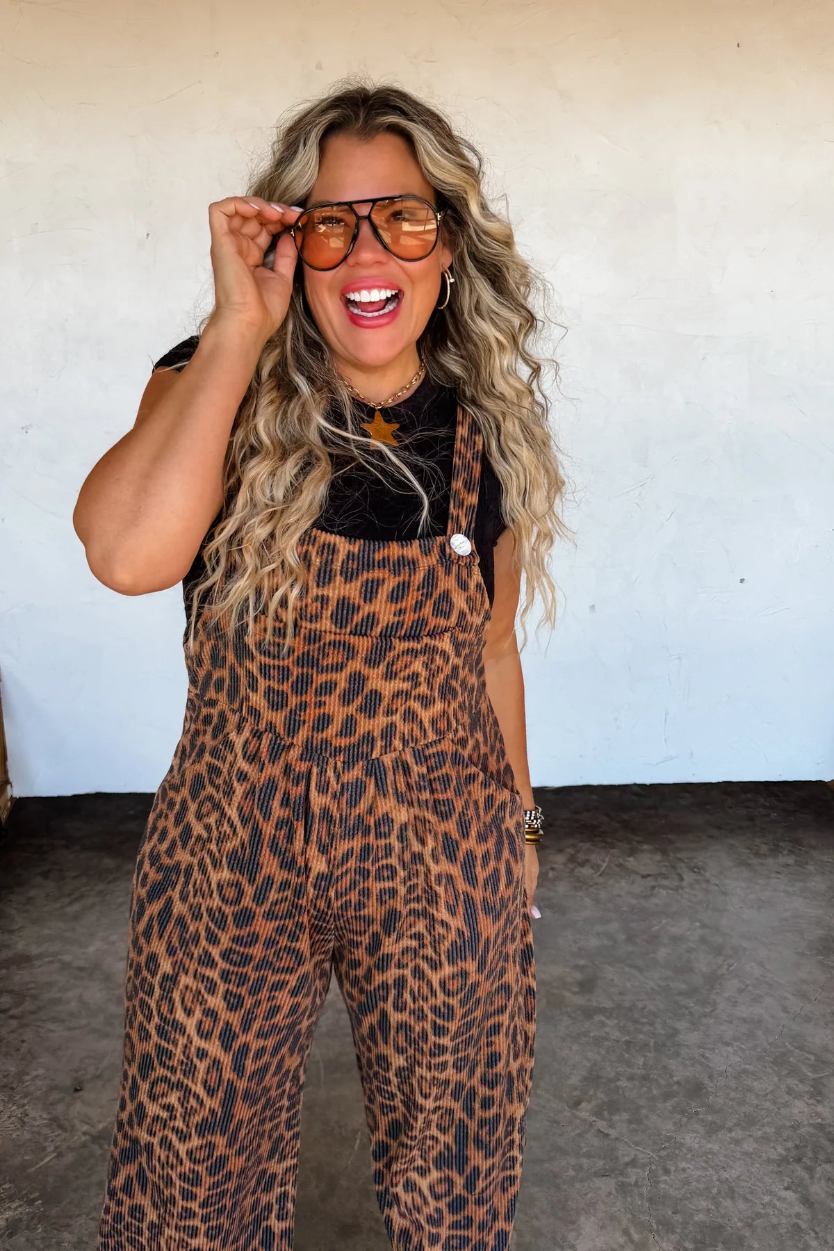 Cheetah Boho Overalls