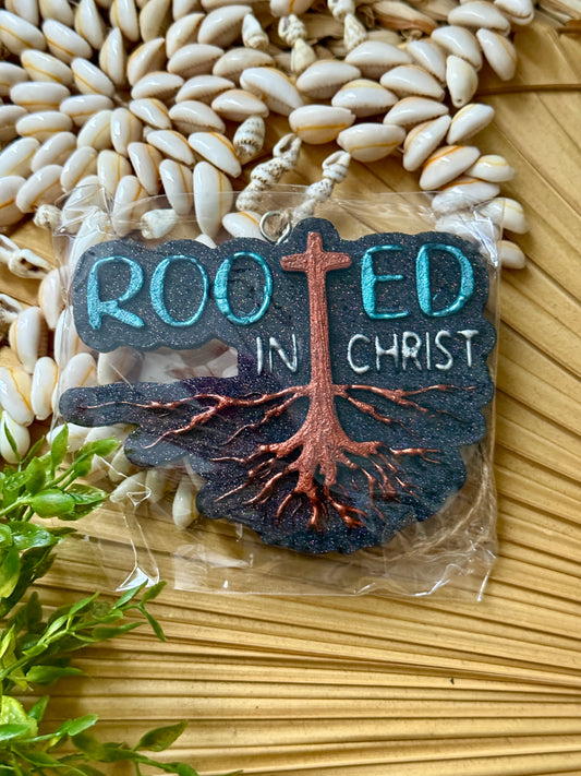 Rooted In Christ Car Air Freshie (Pineapple & Wild Sage)