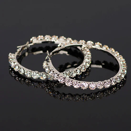 Thalyn Diamond Hoops Earrings