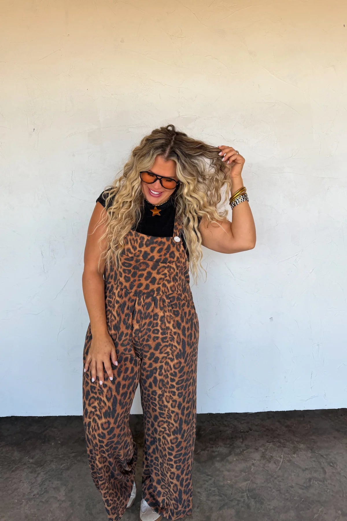 Cheetah Boho Overalls