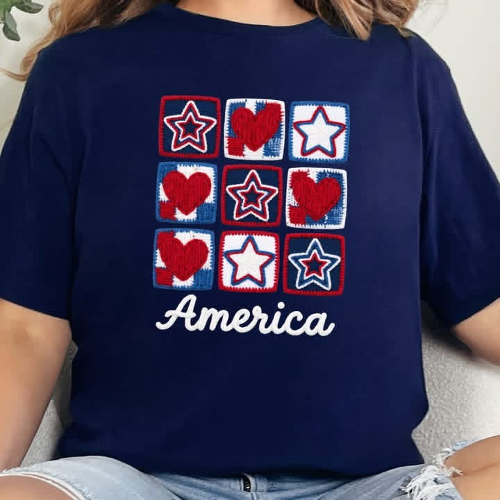 Patriotic Quilt Graphic Tee
