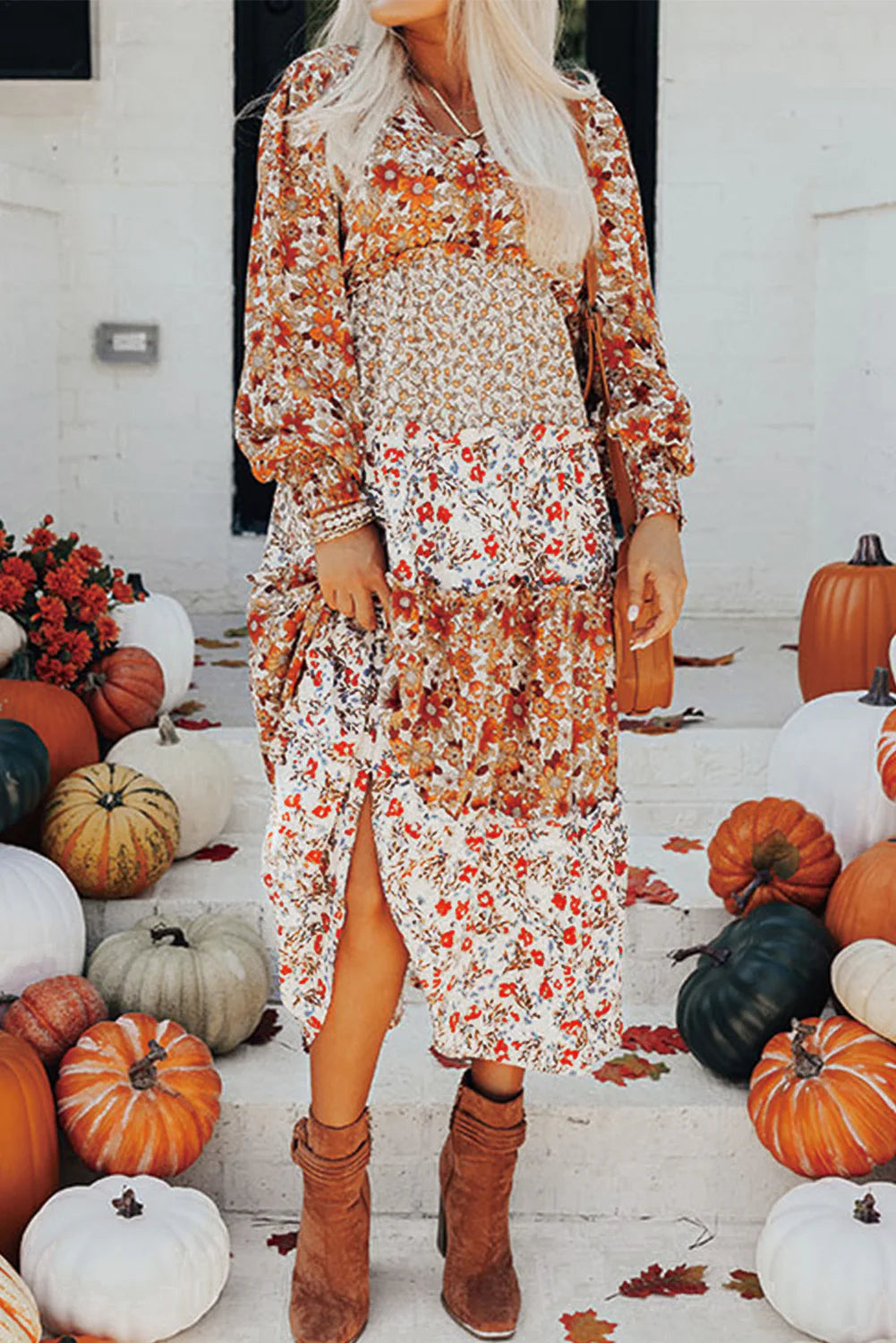 Elegant Floral Maxi Dress