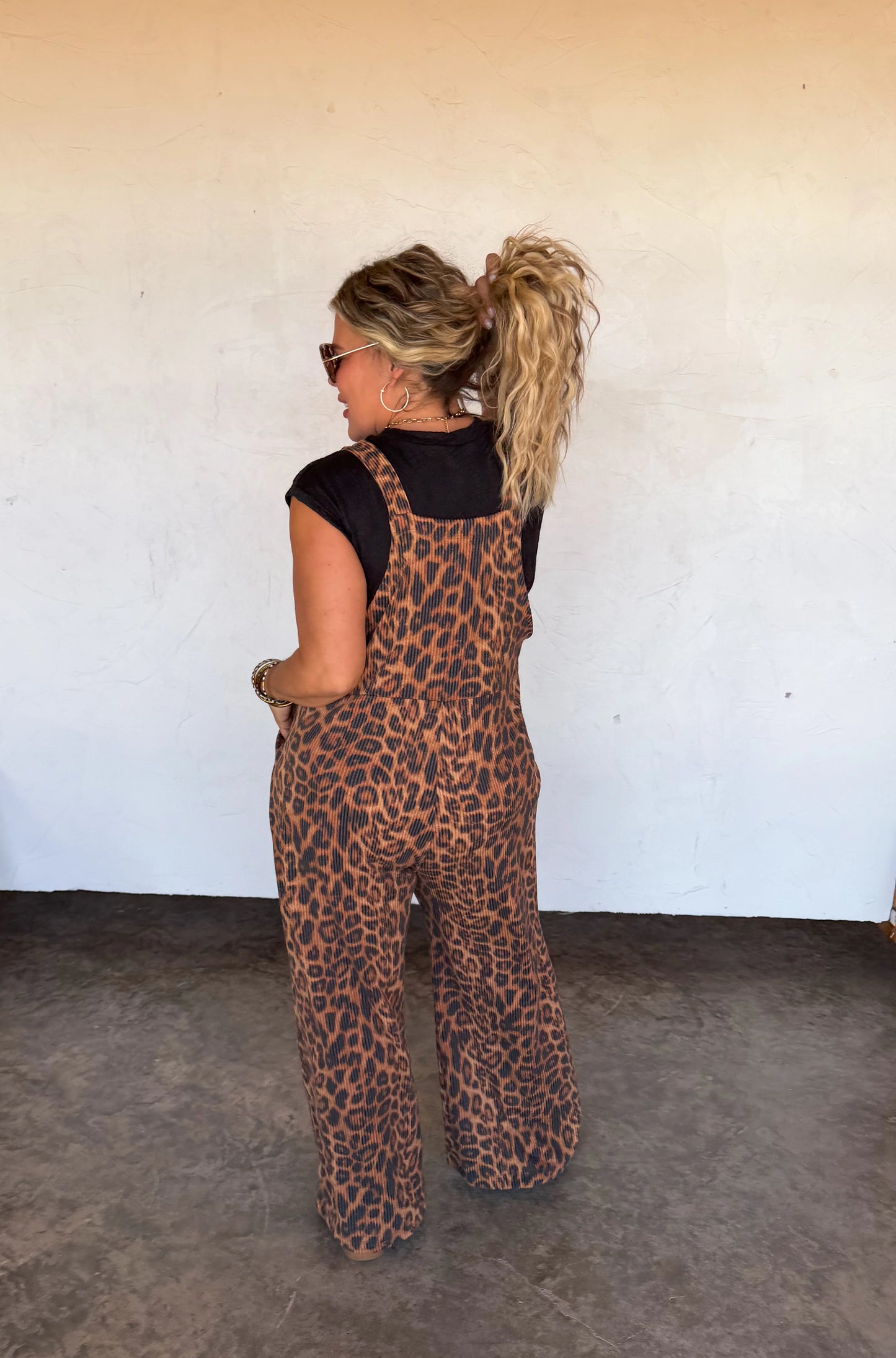 Cheetah Boho Overalls