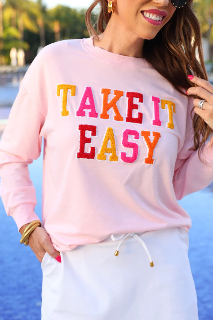 Take It Easy Pullover Top
