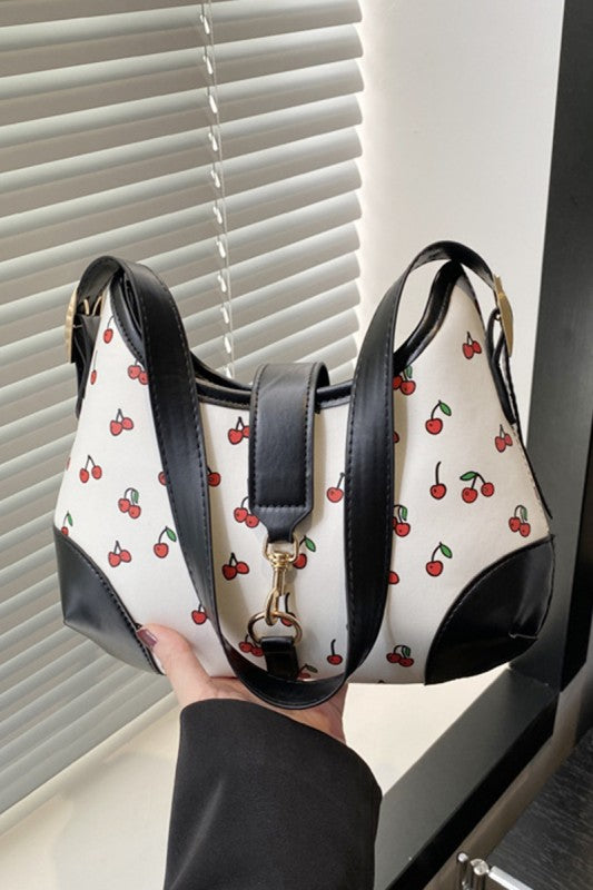 Cherry Pattern Hobo Purse