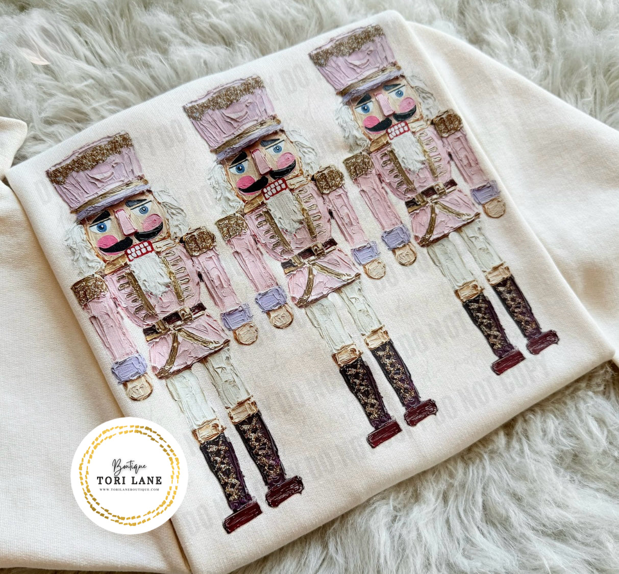 Faux Painted Nutcracker Graphic Sweatshirt