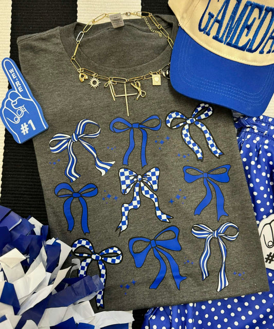 Blue Bows Graphic Tee
