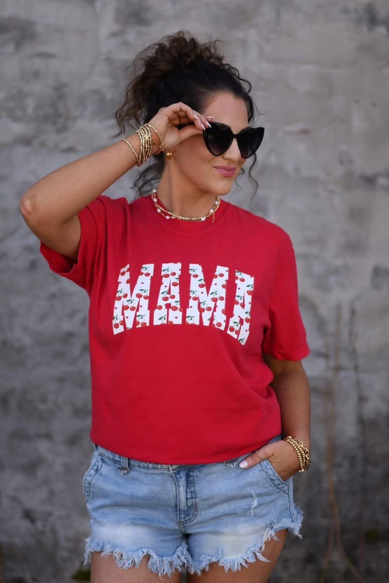 Mama Cherry Arch Graphic Tee