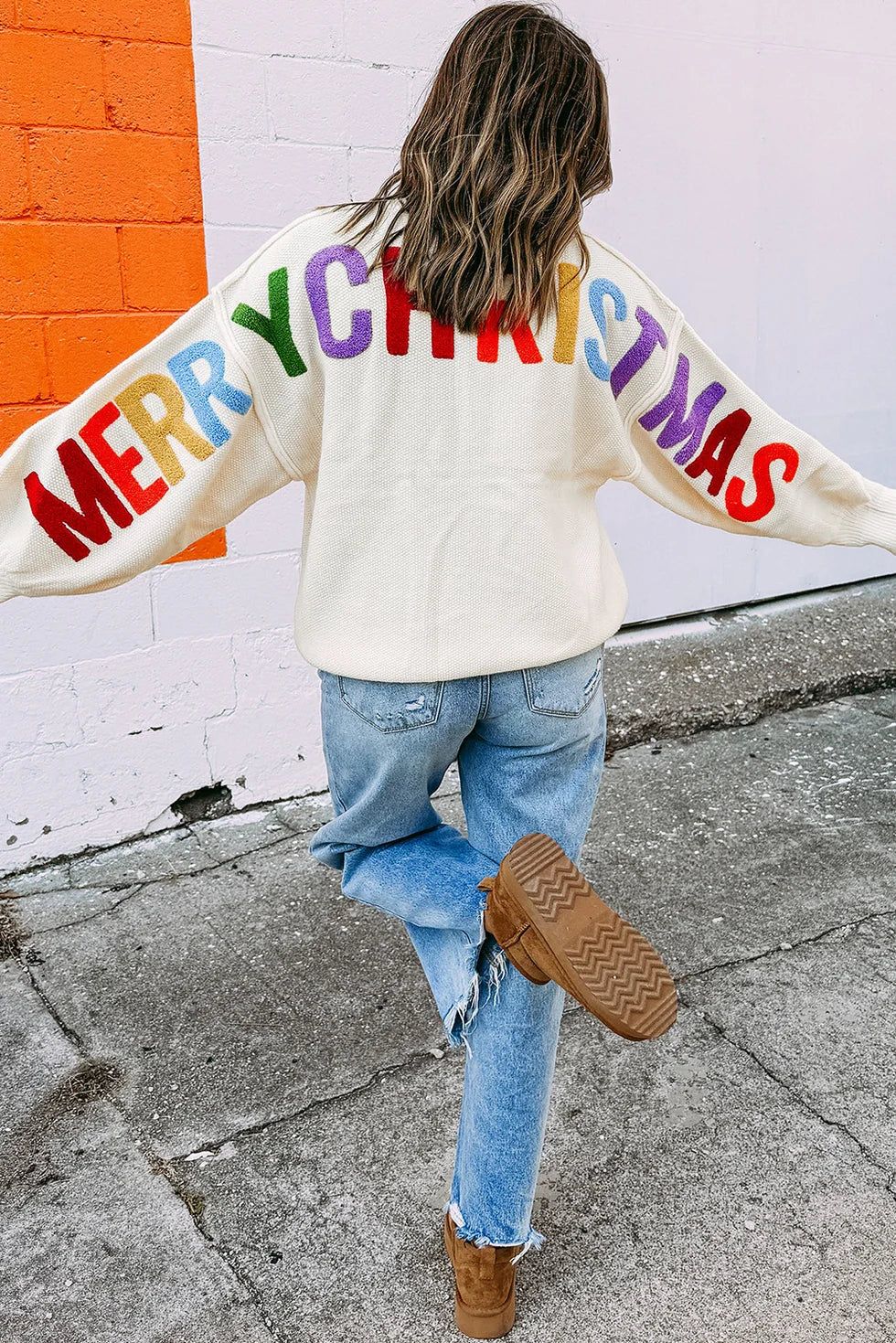 *PREORDER* Merry Christmas Chenille Graphic Sweater