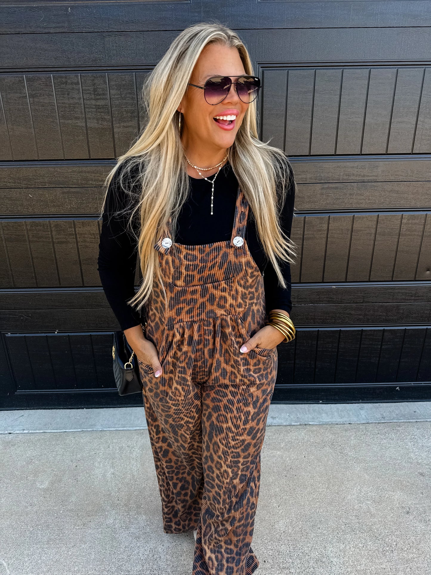 Cheetah Boho Overalls