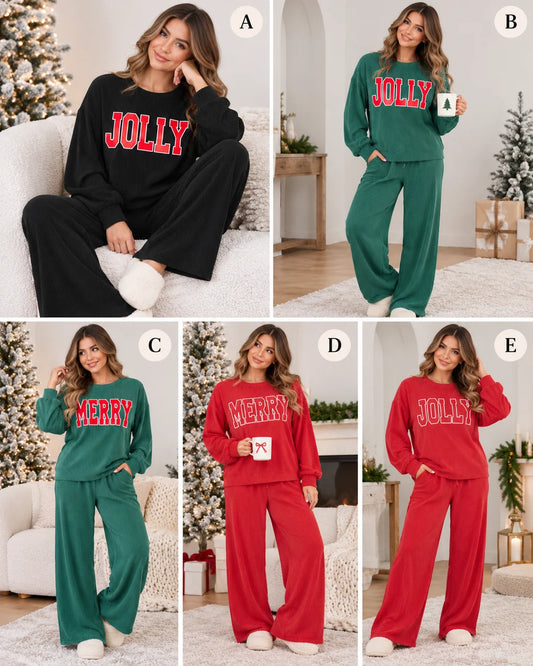 *PREORDER* Corded Christmas Long Sleeve Pants Set