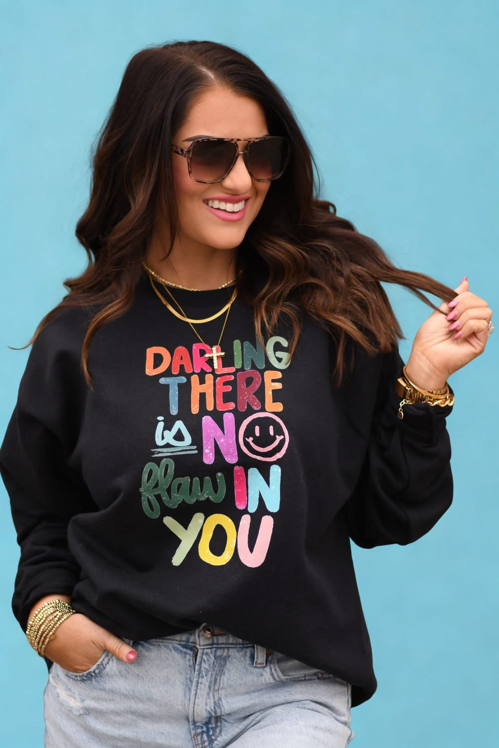 Darling There Is No Flaw In You Graphic Sweatshirt