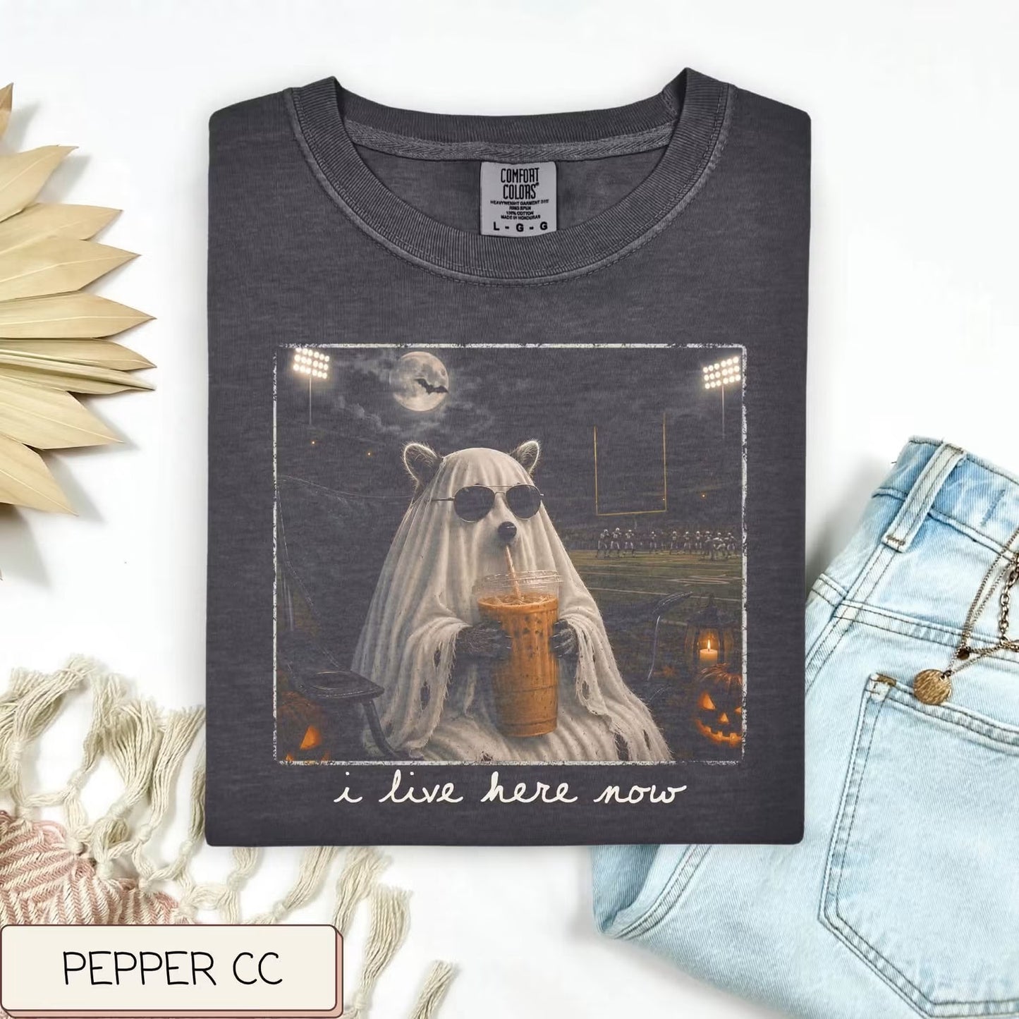 Ghost Raccoon Graphic Tee