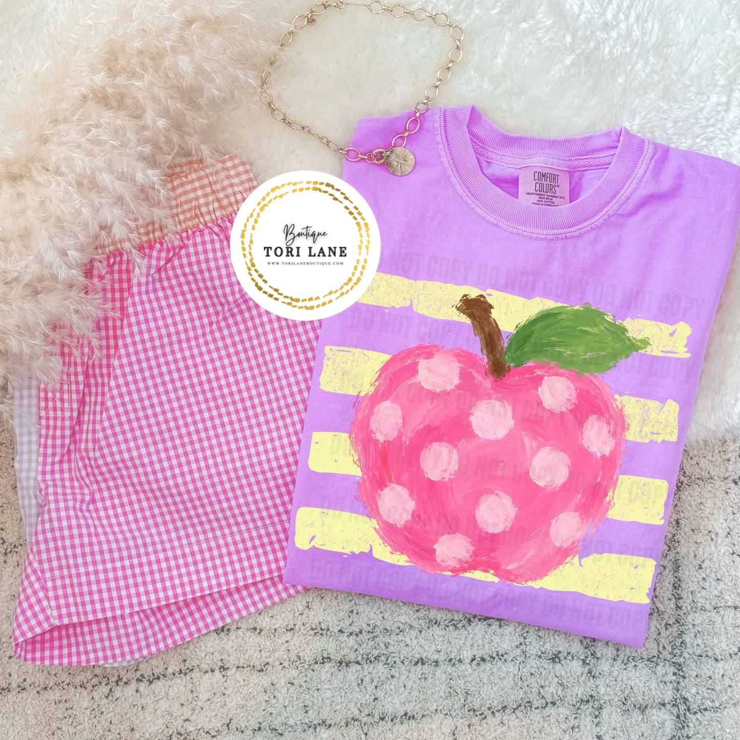 Polka Dot Apple Graphic Tee