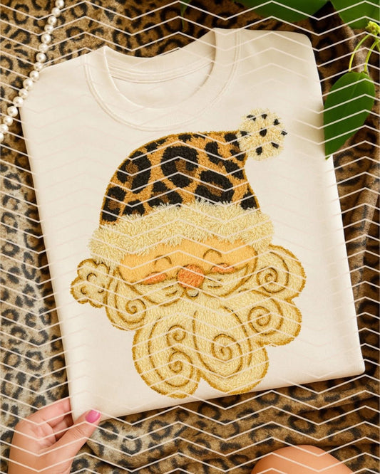 Leopard Santa Graphic Tee