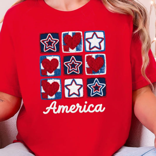 Patriotic Quilt Graphic Tee