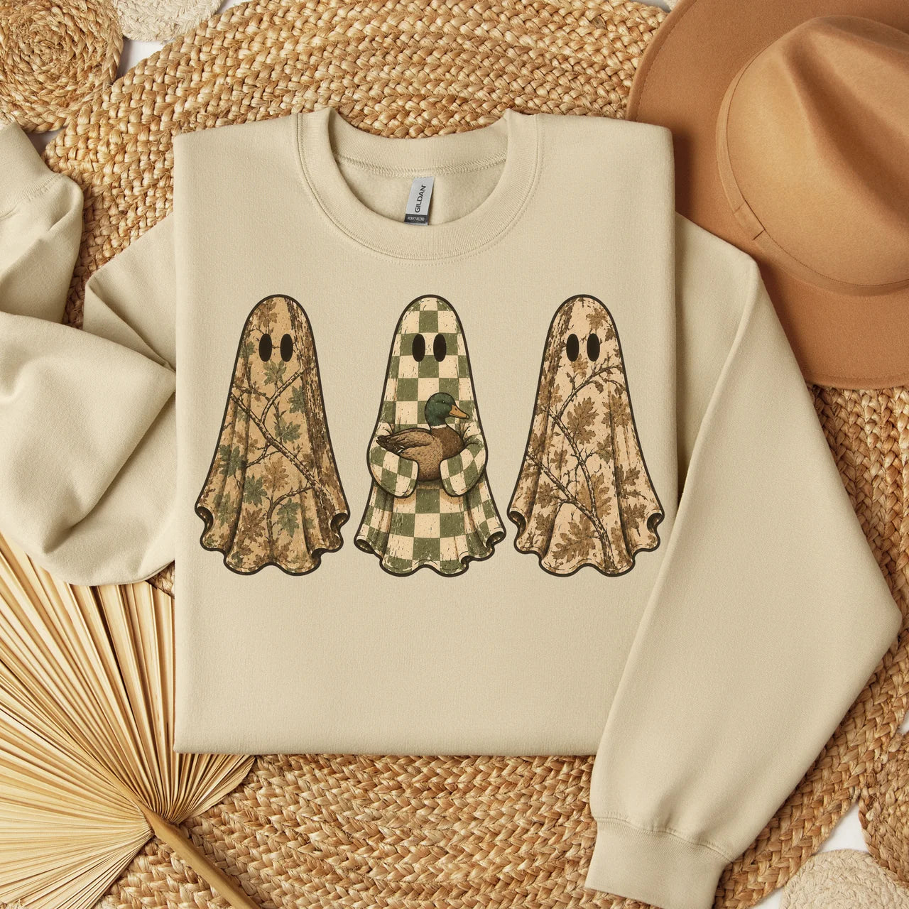 Camo Ghost Trio Graphic Sweatshirt