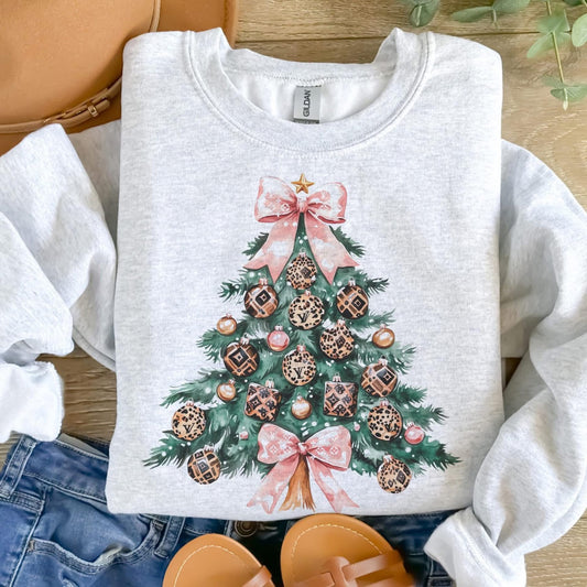 Boujee Christmas Tree Graphic Sweatshirt