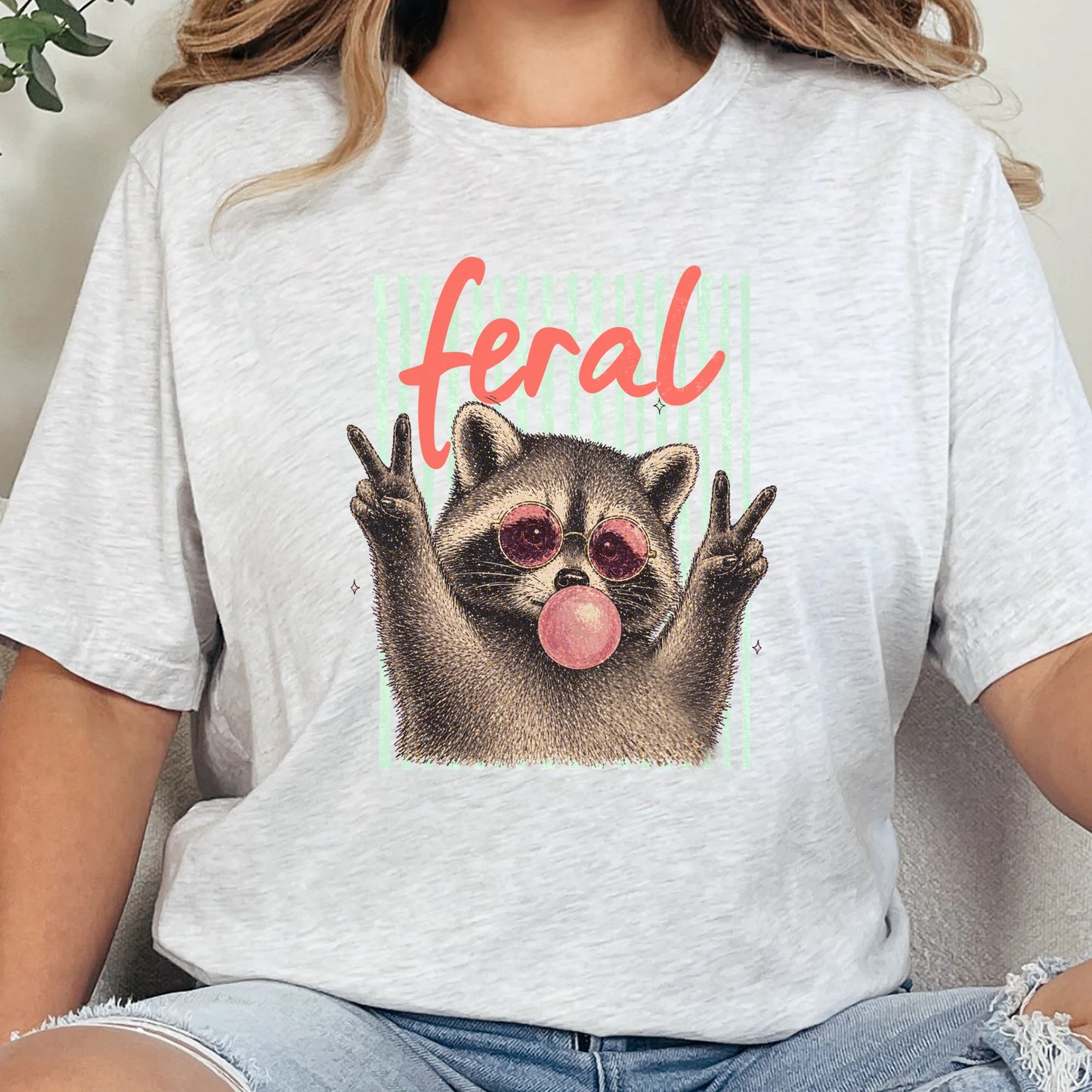 Feral Raccoon Graphic Tee