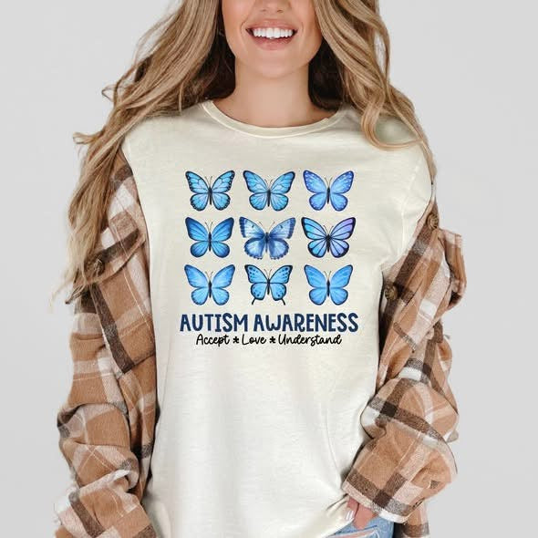 Autism Butterfly Graphic Tee