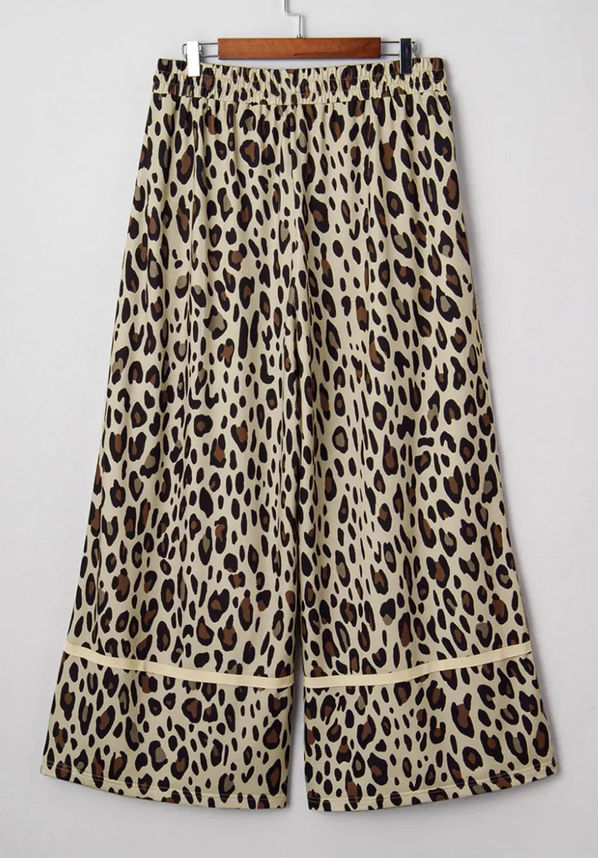 *PREORDER* Plus+ Khaki Exposed Seam Leopard Pants