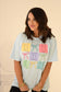 Blocked Bunnies And Bows Graphic Tee