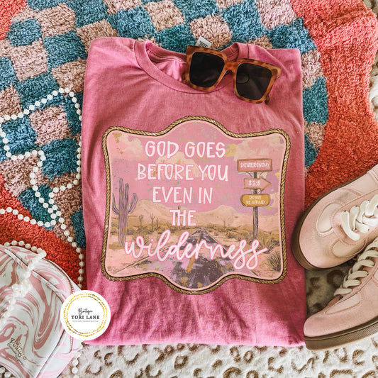 God Goes Before Graphic Tee