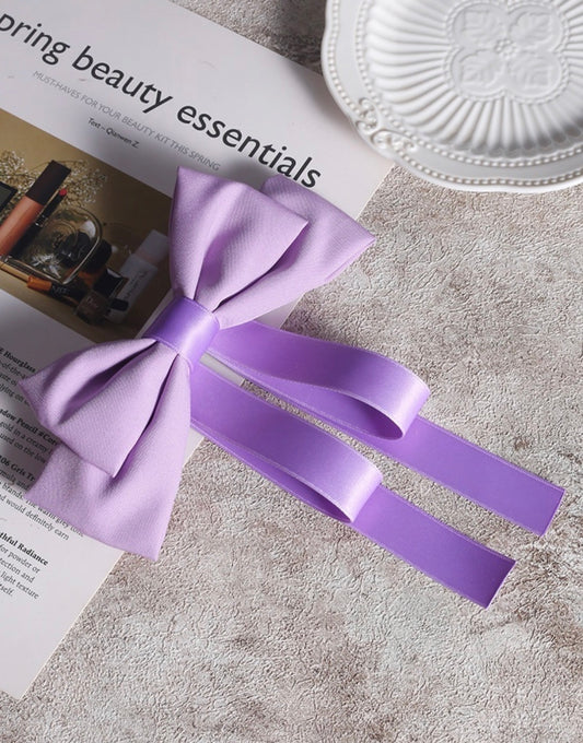Lavender Silky Satin Hair Clip Barrette