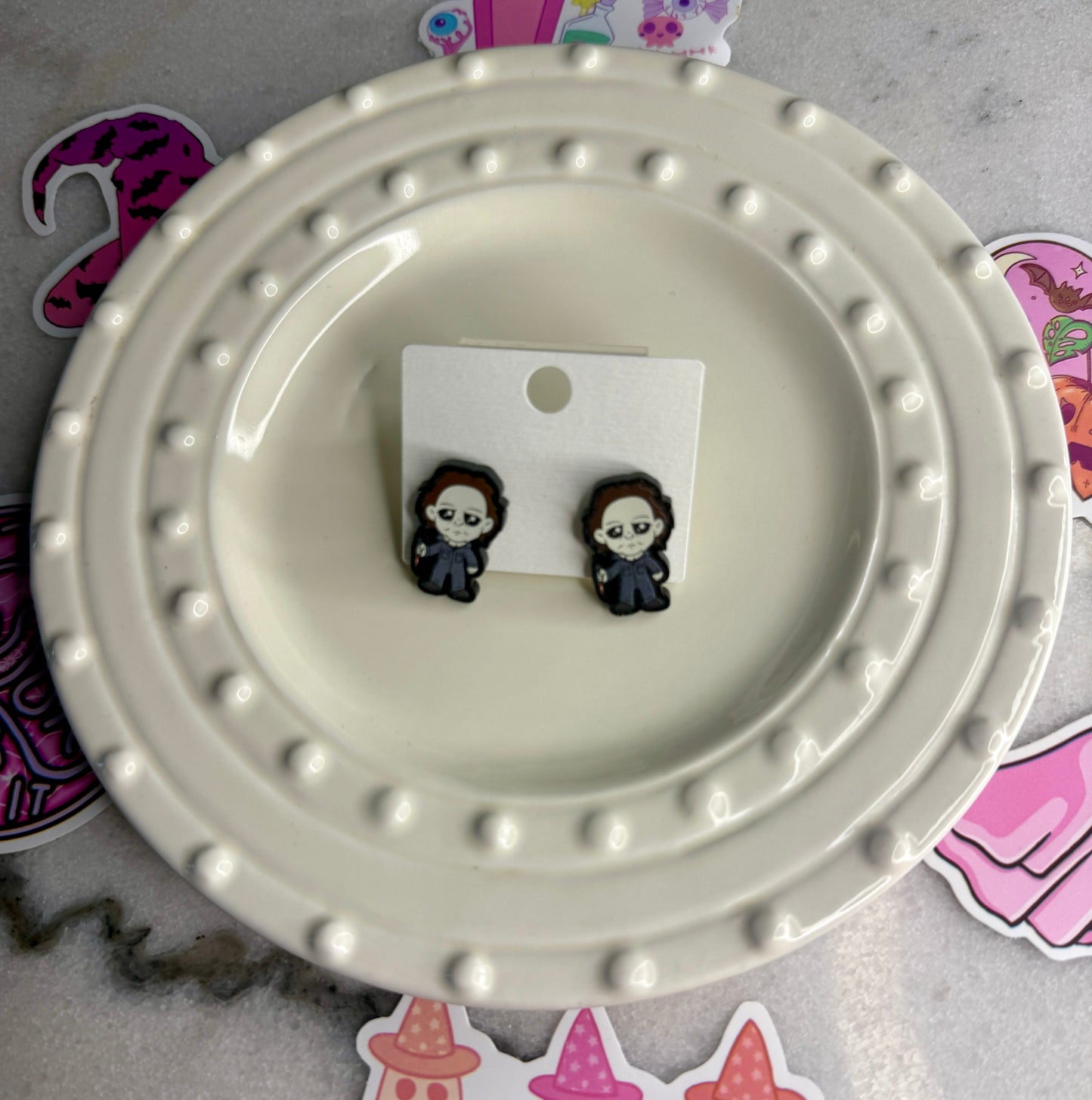 Creepy Man Stud Earrings
