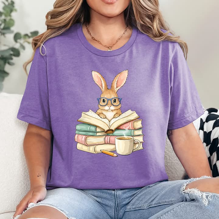 Reading Easter Bunny Graphic Tee