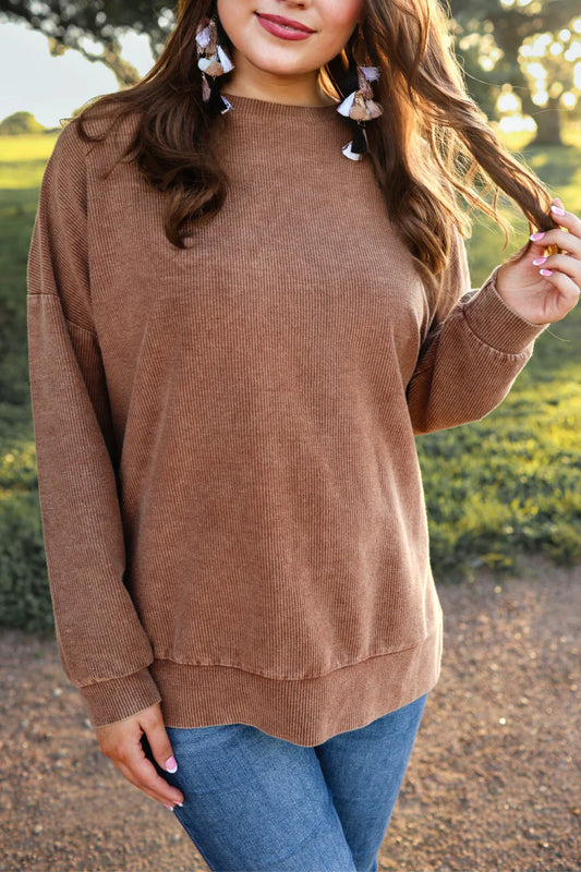 Andi Corded Vintage Pullover