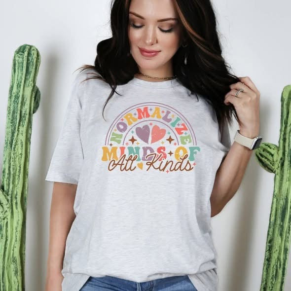 Normalize Minds Of All Kinds Graphic Tee