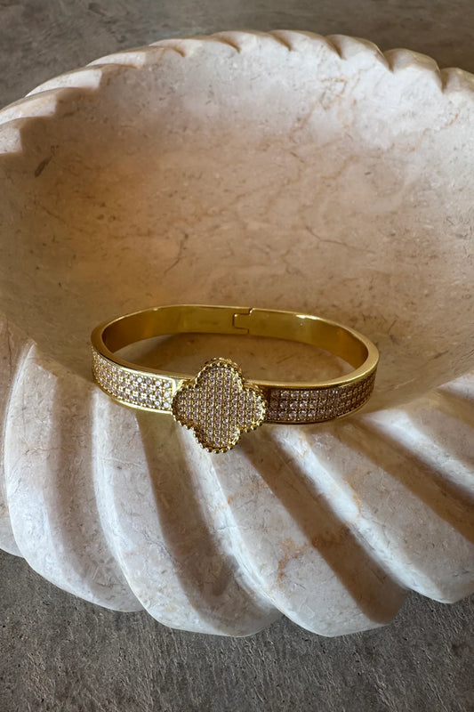 Clover Fortune Cuff Bracelet