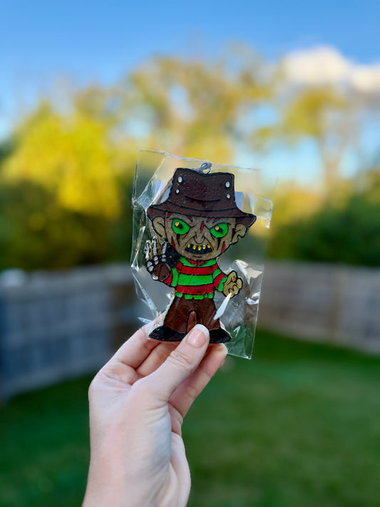 Creepy Man Car Air Freshie (Pumpkin Pecan Waffle Scent)