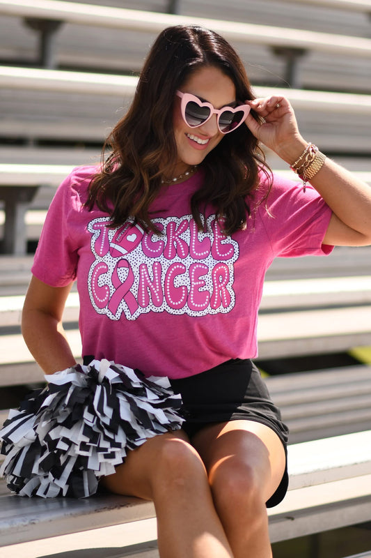 Tackle Cancer Dalmation Graphic Tee